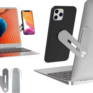 Support Magnétique Latéral pour Ordinateur – Aluminium Pliable