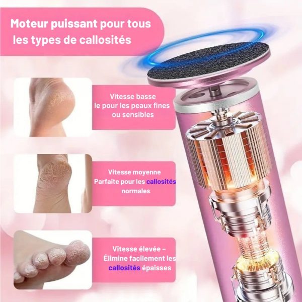 Mini Pédicure Électrique 2 en 1 anti-Callosités & Épilation – Image 6