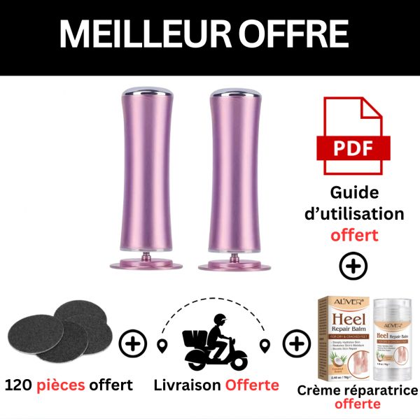 Mini Pédicure Électrique 2 en 1 anti-Callosités & Épilation – Image 3