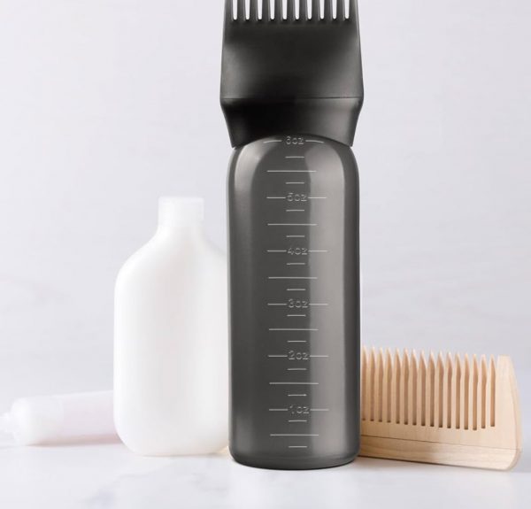 Flacon applicateur à peigne pour teinture/huile – 177 ml – Noir – Image 5