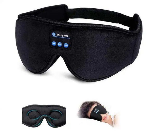 Masque de Sommeil Bluetooth 5.0 – Casque Sans Fil 2 en 1 avec Écouteurs Intégrés, Bandeau Confortable, Relaxation & Voyage – Image 6